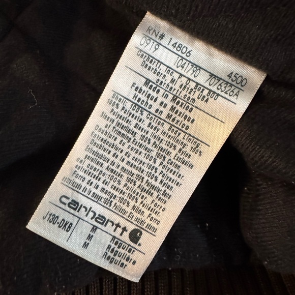 Vintage Carhartt J130 Sandstone Duck Jacket Brown Quilted Lined YKK Zip – M - Picture 12 of 12